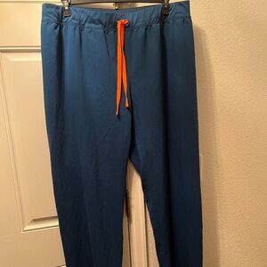 Figs Livingston Basic Scrub Pant in Deep Reef